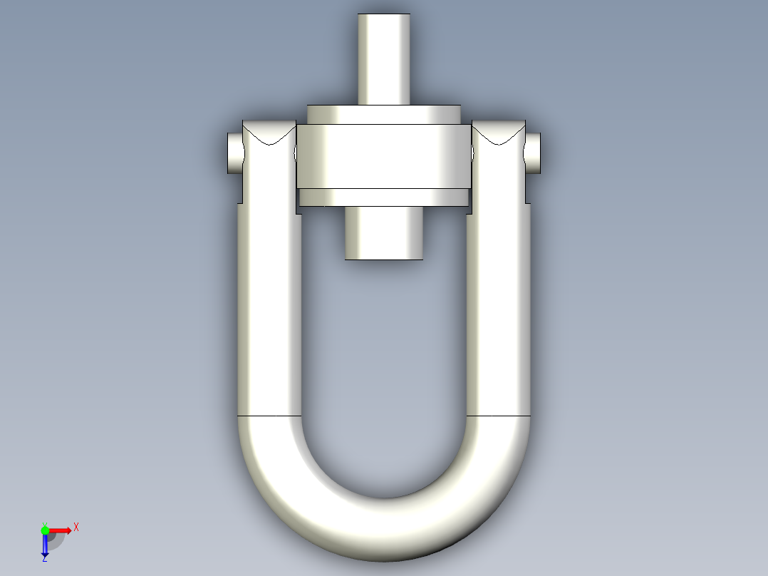 安全吊環J.-3D多系列多零件图纸模型俯视图