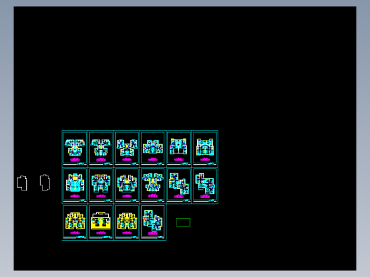 32个住宅户型平面图