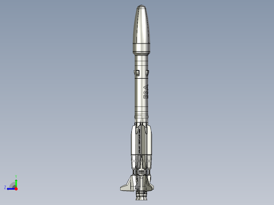 运载火箭模型 1147903右视图