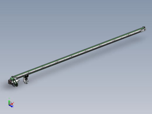 3.7米0.027米皮带输送机构