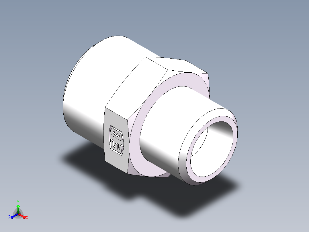 直通变径-GR、1C-14-18正等轴测图