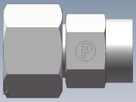 压力表接头-带螺母、7BD-04-20GDK+S后视缩略图
