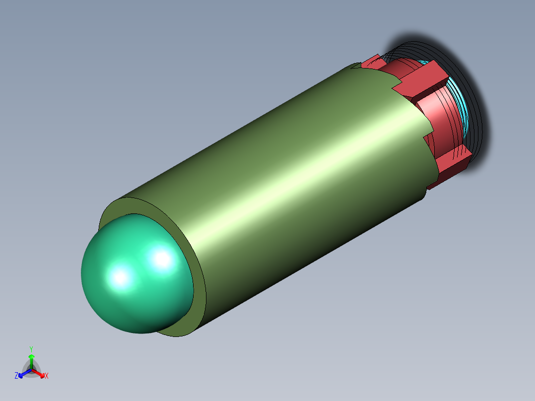 弹簧式自锁结构