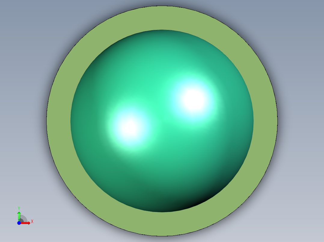 弹簧式自锁结构前视图