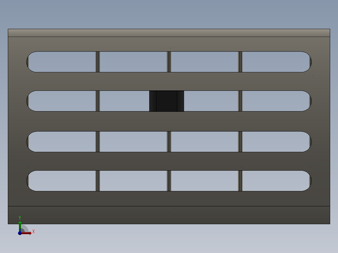 仪表板出风口前视图