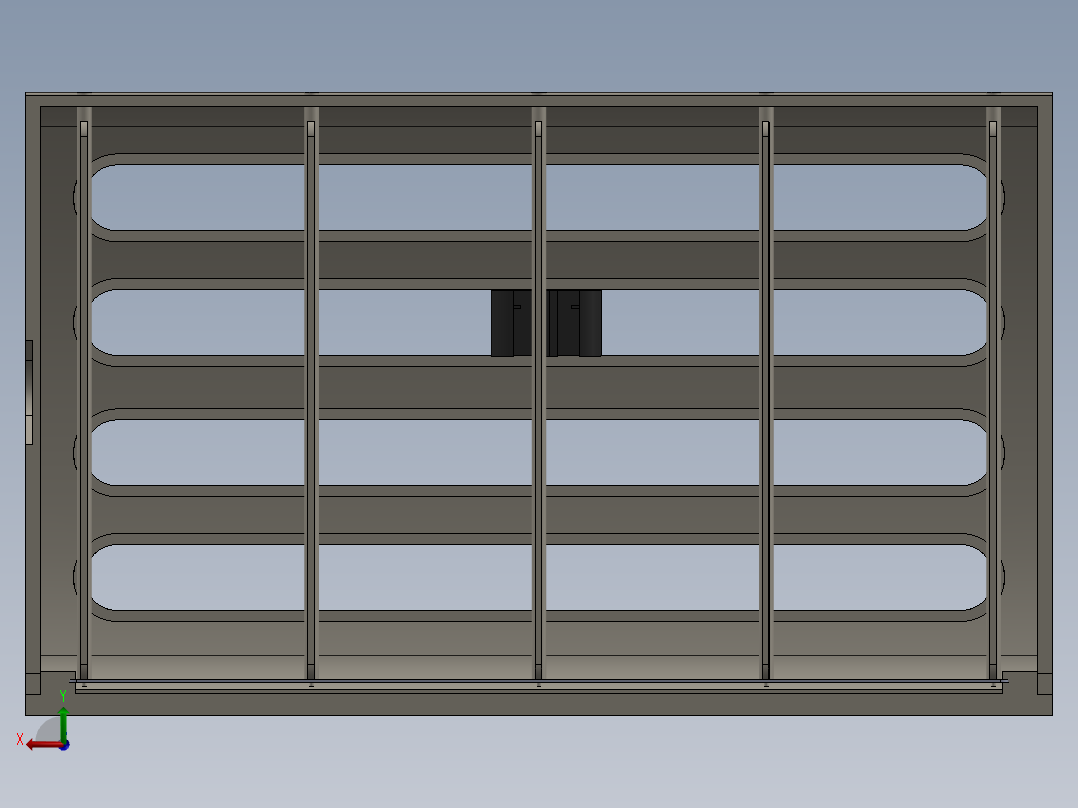 仪表板出风口后视图
