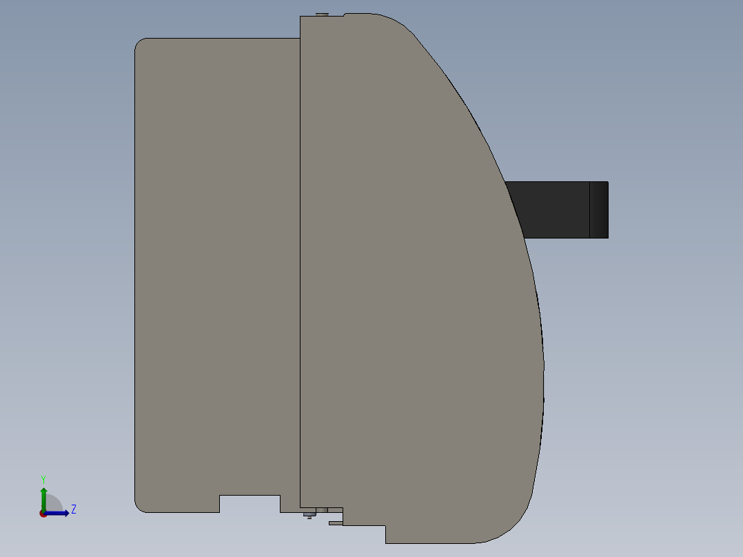 仪表板出风口左视图