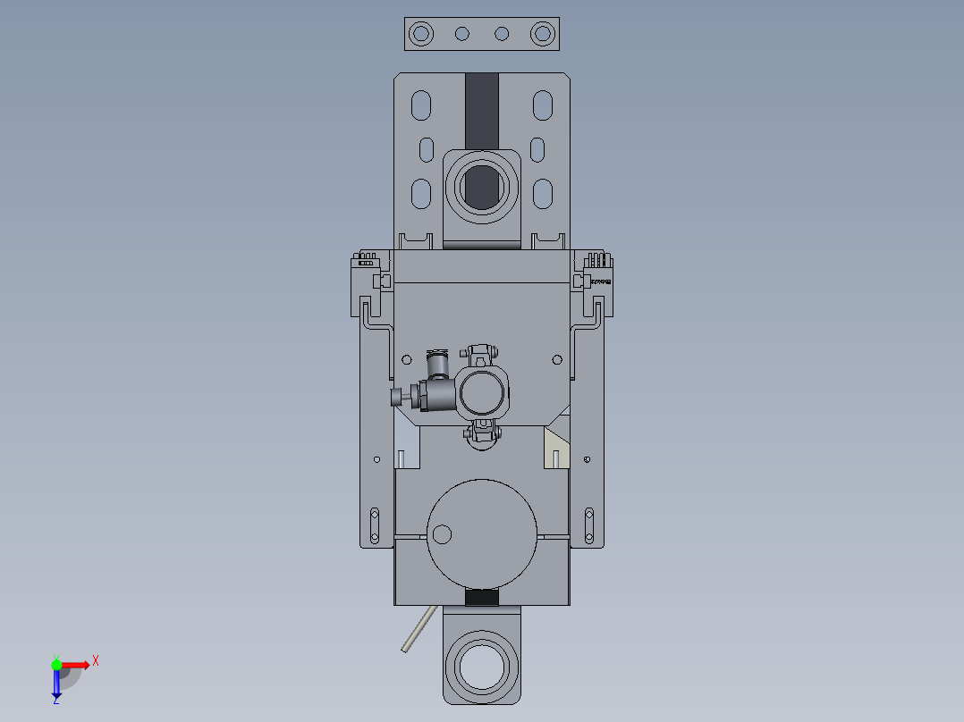 螺丝枪3D模组俯视图