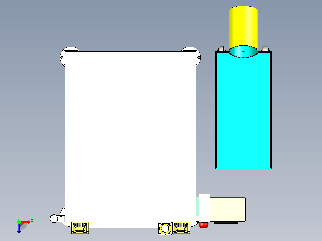 半自动螺钉拧紧机俯视图