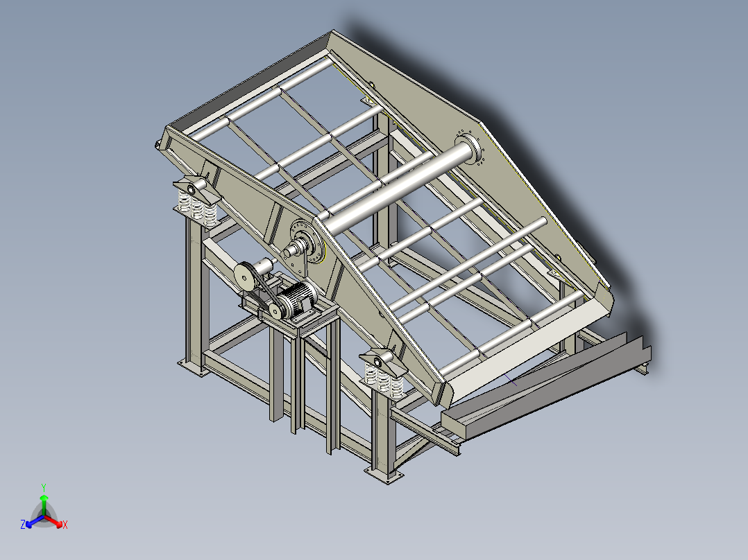 A3003897-振动筛正等轴测图
