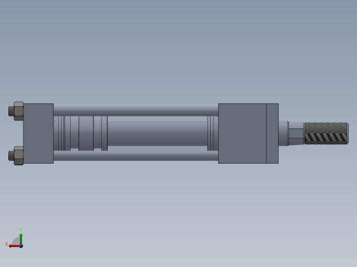 拉杆液压缸（带前安装）40x25x100毫米后视缩略图