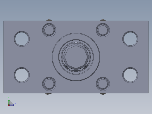 拉杆液压缸（带前安装）40x25x100毫米左视缩略图