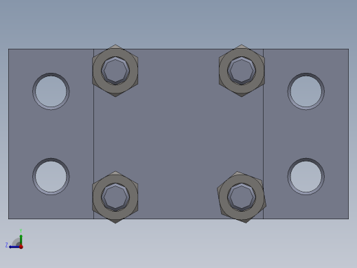 拉杆液压缸（带前安装）40x25x100毫米右视缩略图