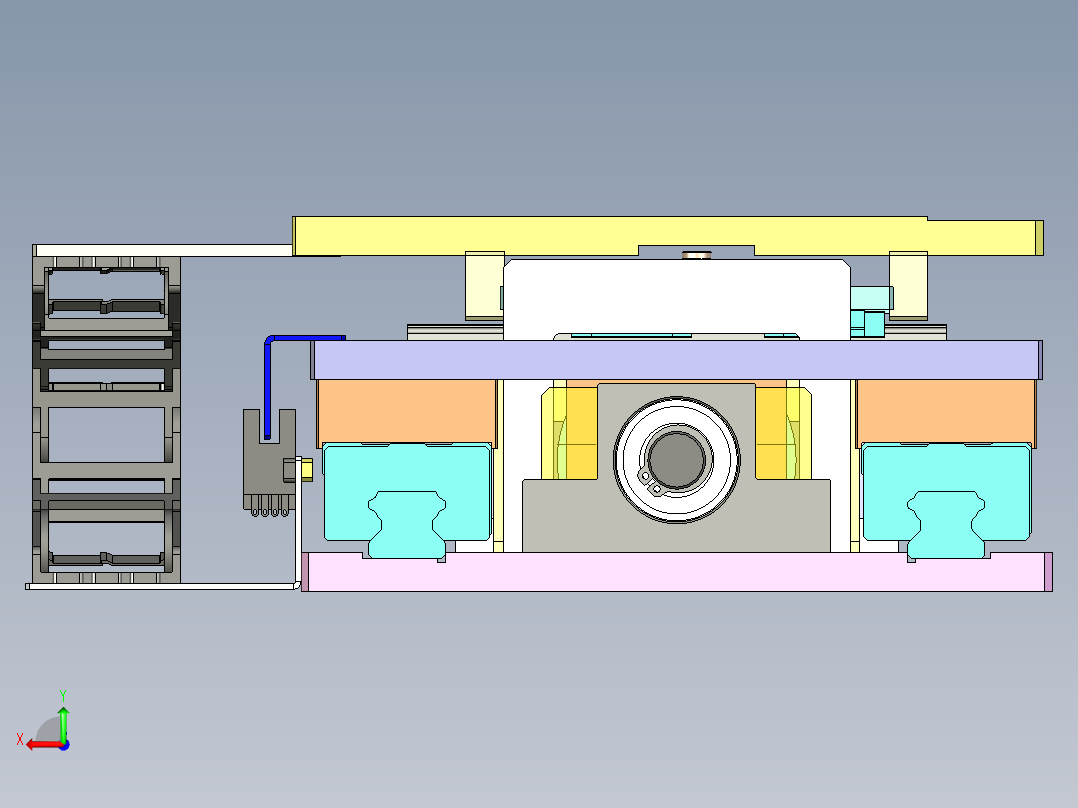 凸轮移载机构后视图