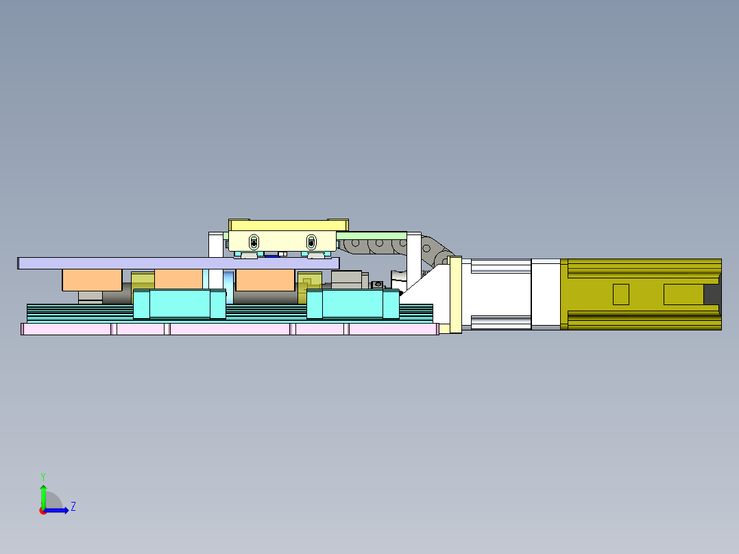 凸轮移载机构左视图
