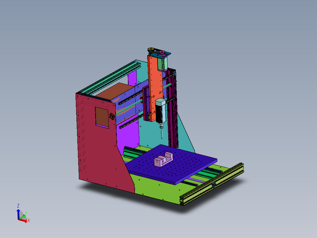 ZD31J数控机床  step主视图