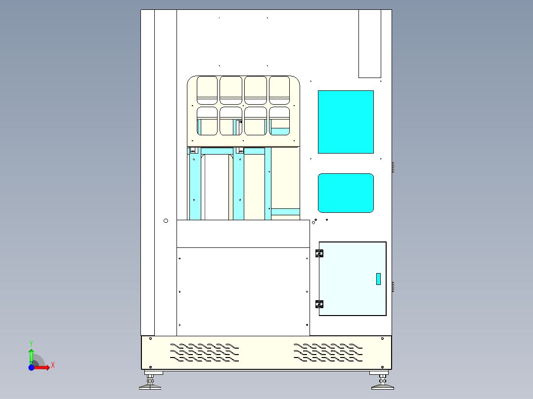 翻边机5台前视图