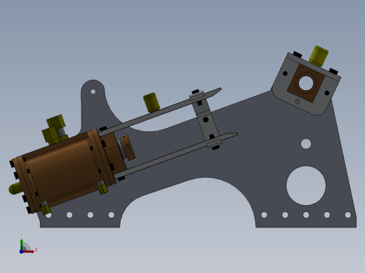 明轮船汽缸蒸汽机a-2x1-cylinder-steam-engine-模型格式为 -SW IGS前视缩略图