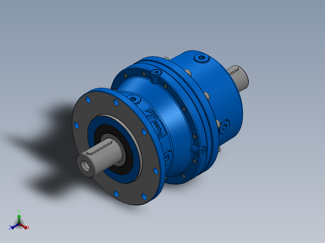 行星齿轮箱 R1EL 001A 3.52Y C038 M1 F10a C38x58 B5主视图