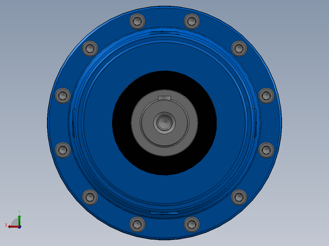 行星齿轮箱 R1EL 001A 3.52Y C038 M1 F10a C38x58 B5后视图