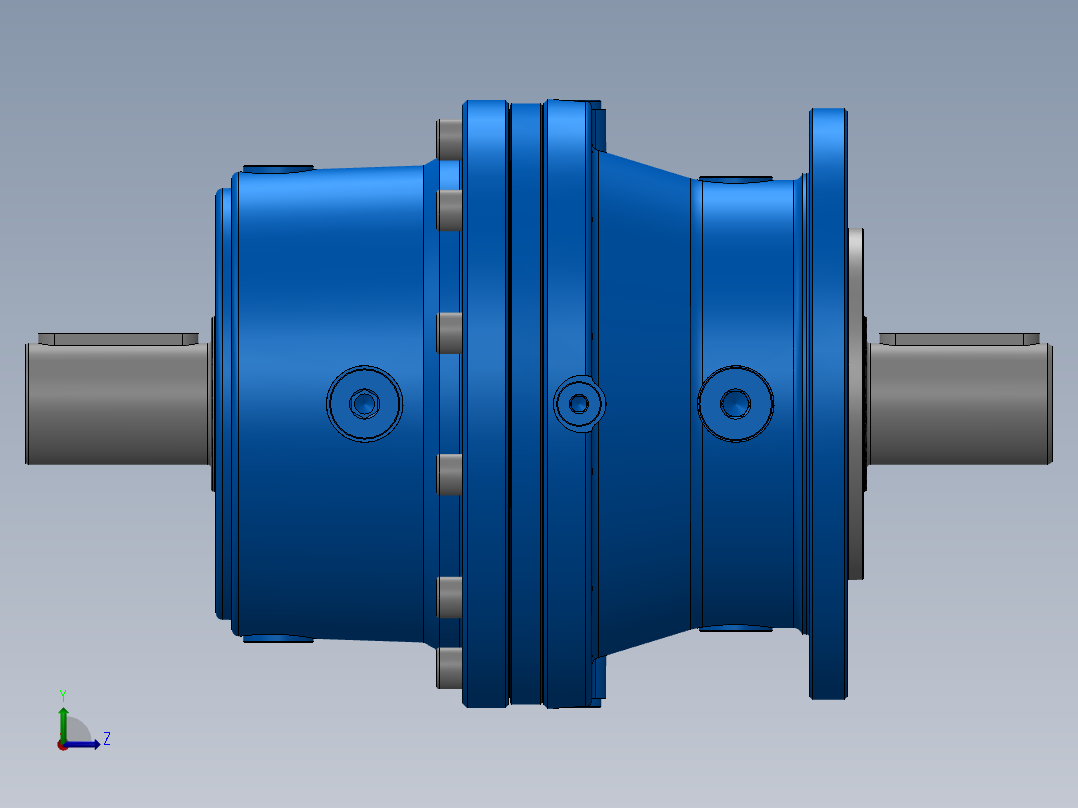 行星齿轮箱 R1EL 001A 3.52Y C038 M1 F10a C38x58 B5左视图