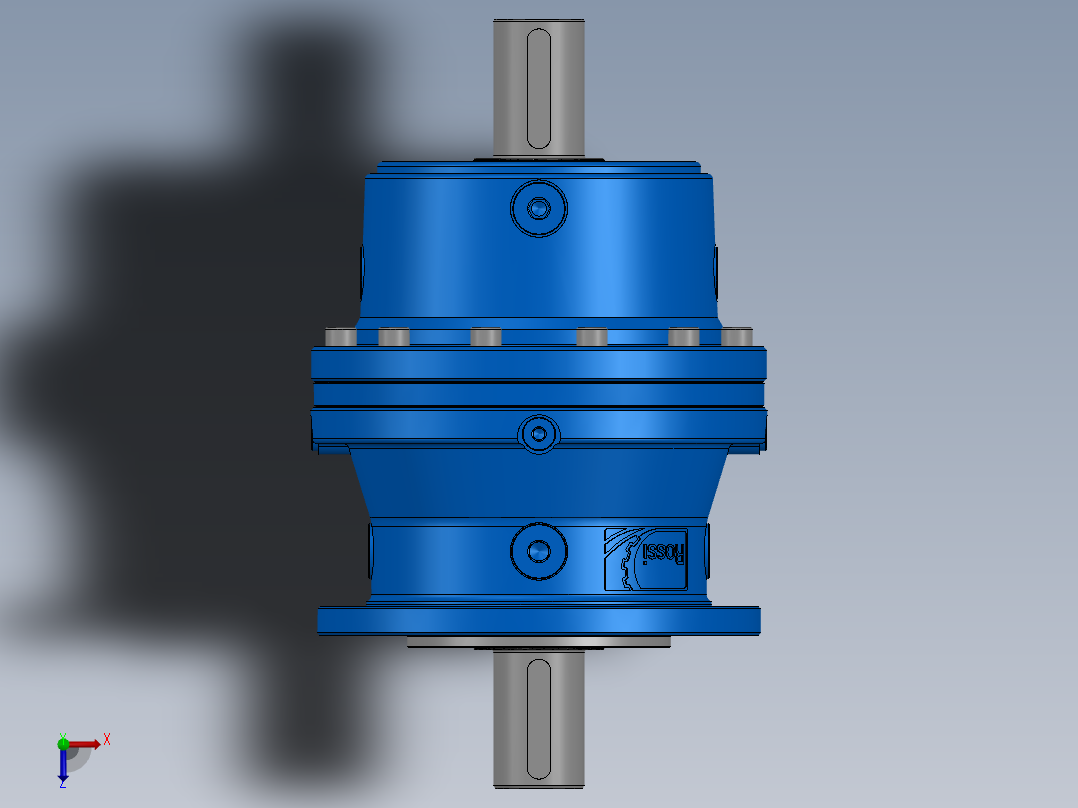 行星齿轮箱 R1EL 001A 3.52Y C038 M1 F10a C38x58 B5俯视图
