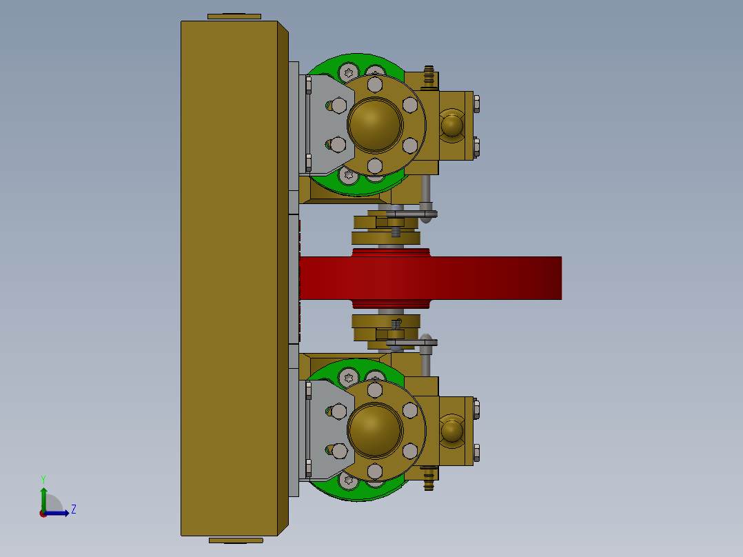 蒸汽机dual-steam-engine-2832-模型格式为 f3d sw左视图