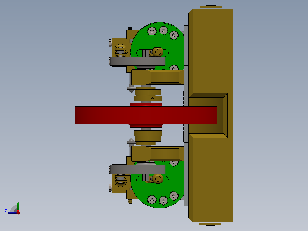 蒸汽机dual-steam-engine-2832-模型格式为 f3d sw右视图