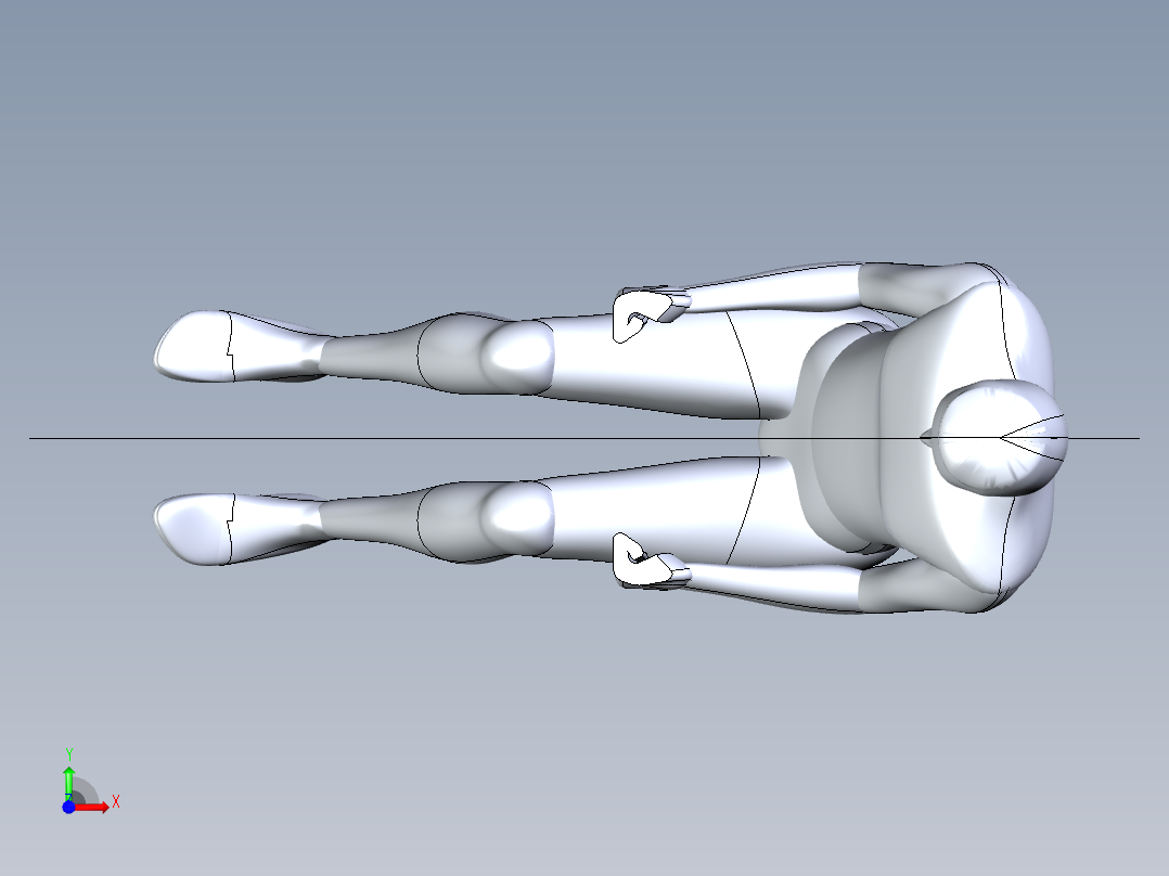 A0003915-人类模型人体驾驶员模型前视图