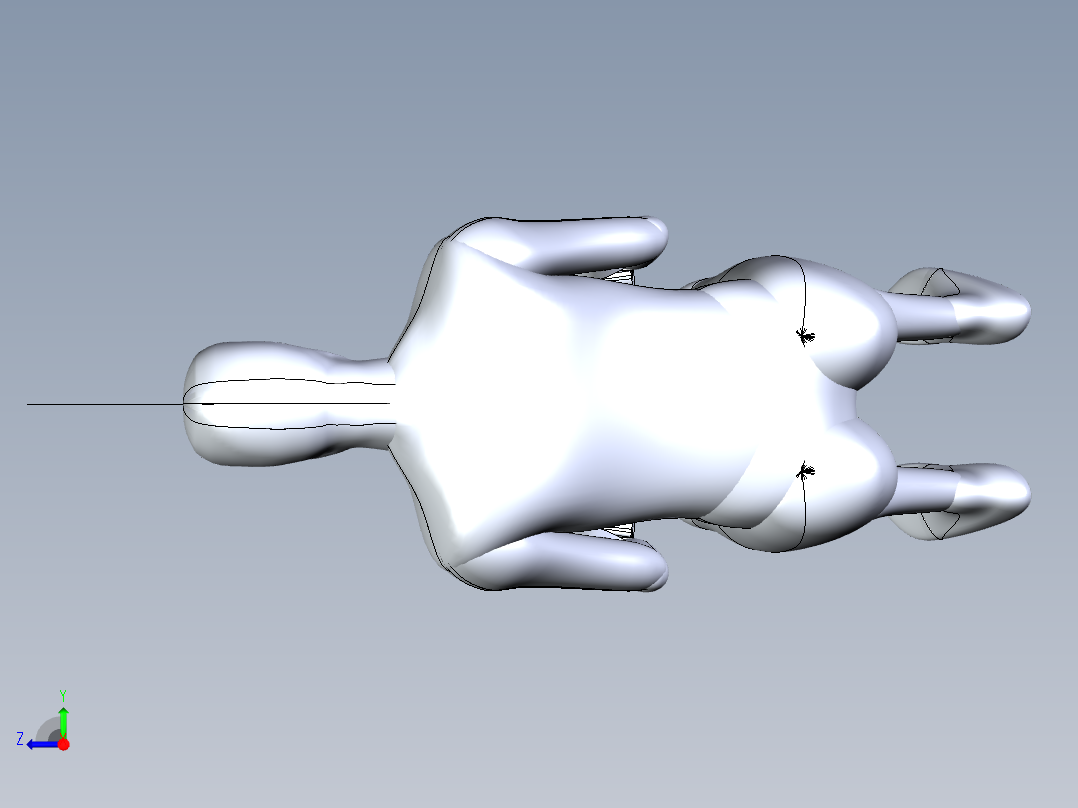 A0003915-人类模型人体驾驶员模型右视图