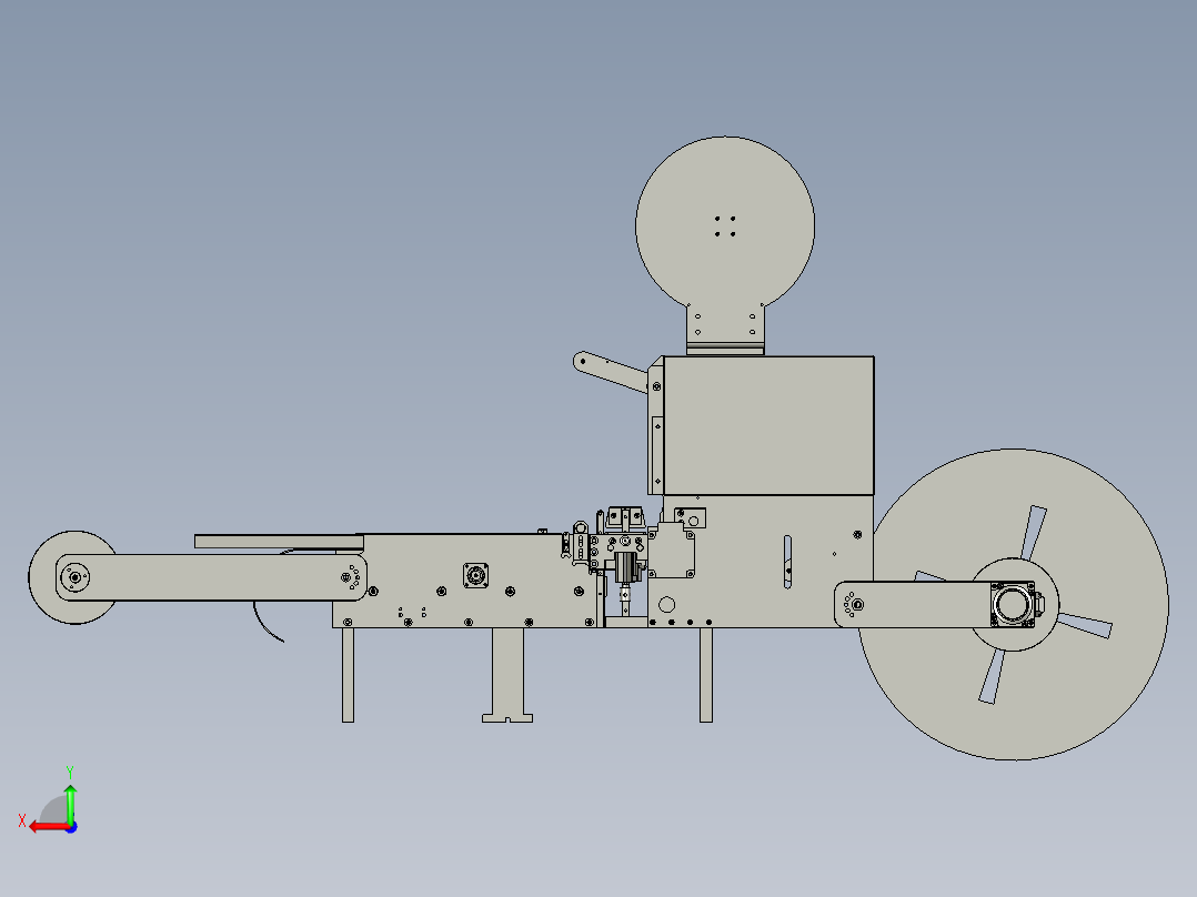 1热封包装机后视图