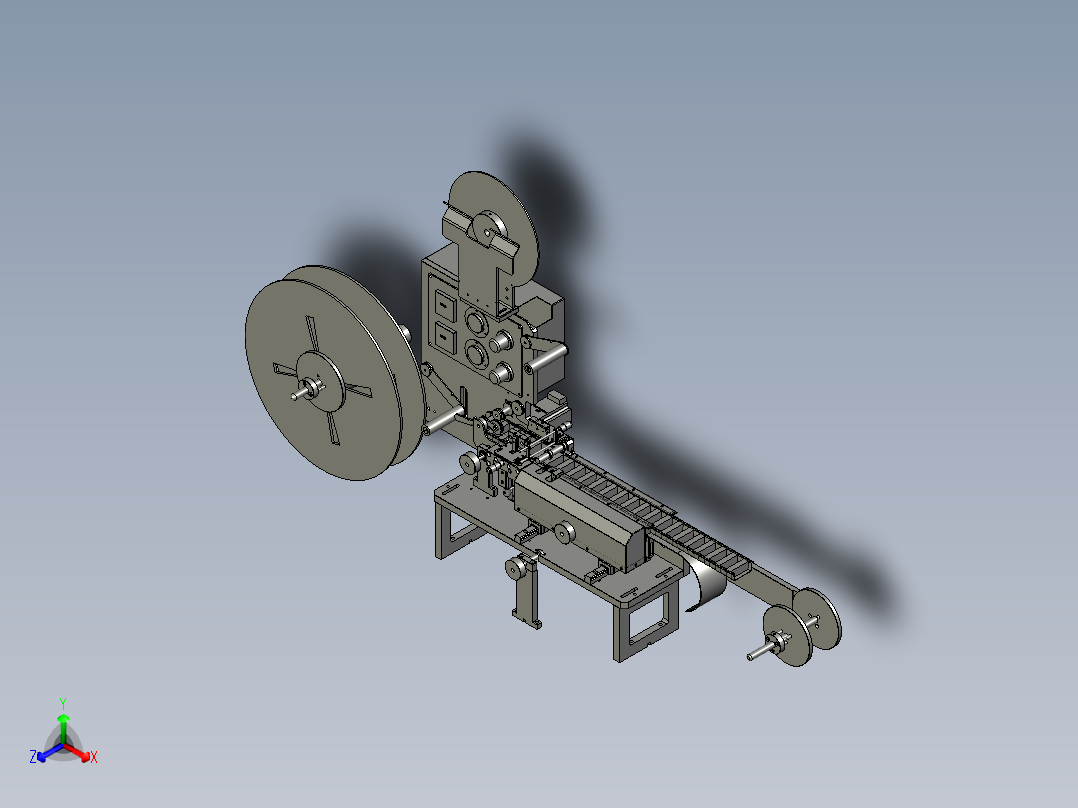 1热封包装机正等轴测图