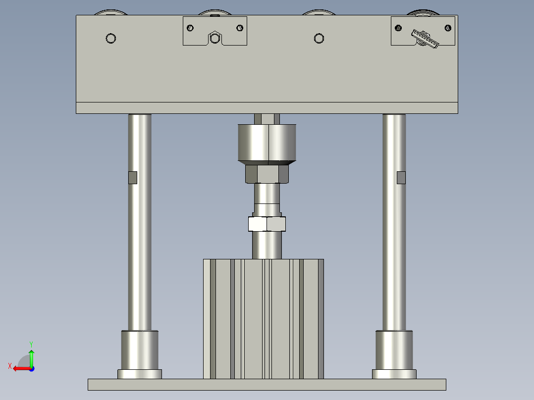 顶升平移机构-后视图