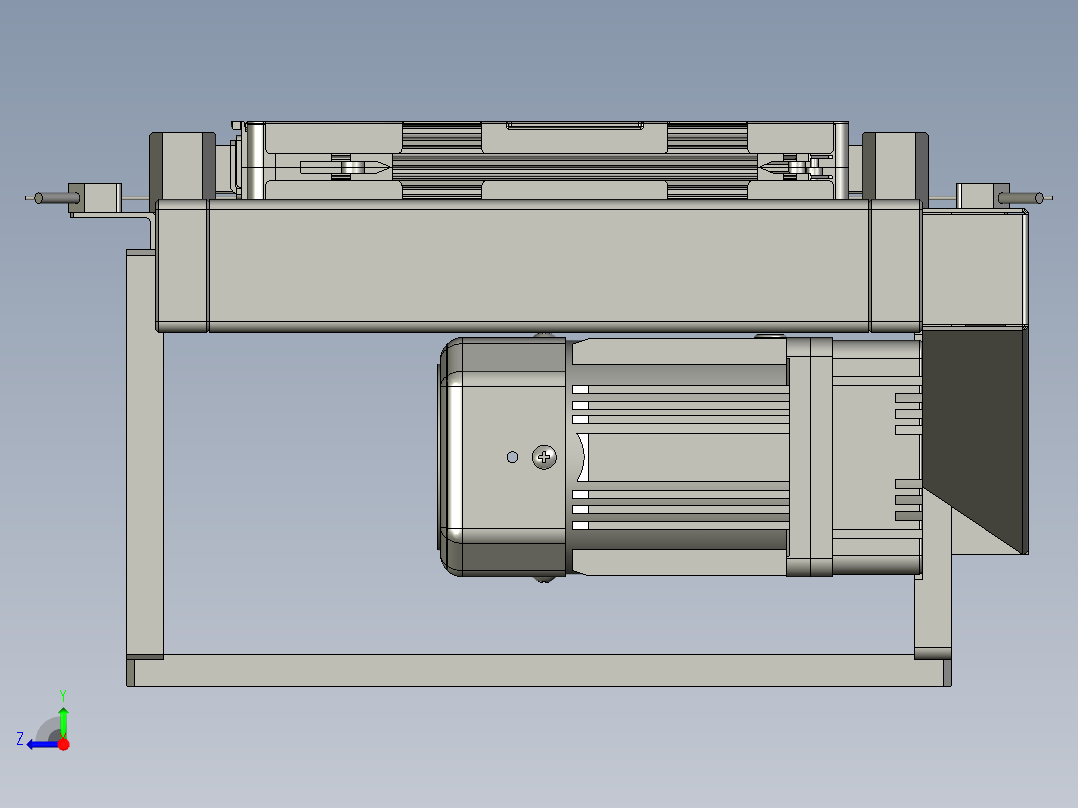 二次定位功能的电芯输送装置右视图