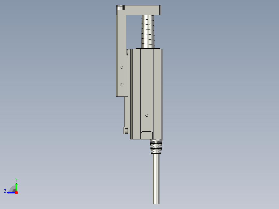 MCE-3G-030-C-O-B微型电缸右视图