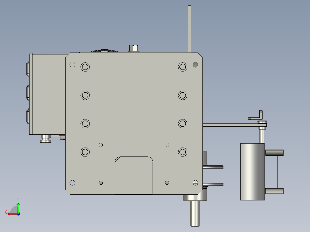 继电器接线端子冲压机后视图