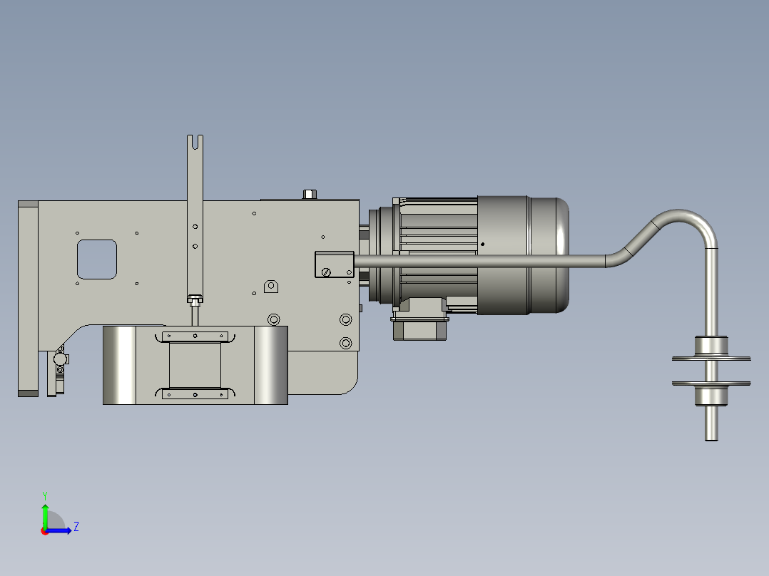 继电器接线端子冲压机左视图