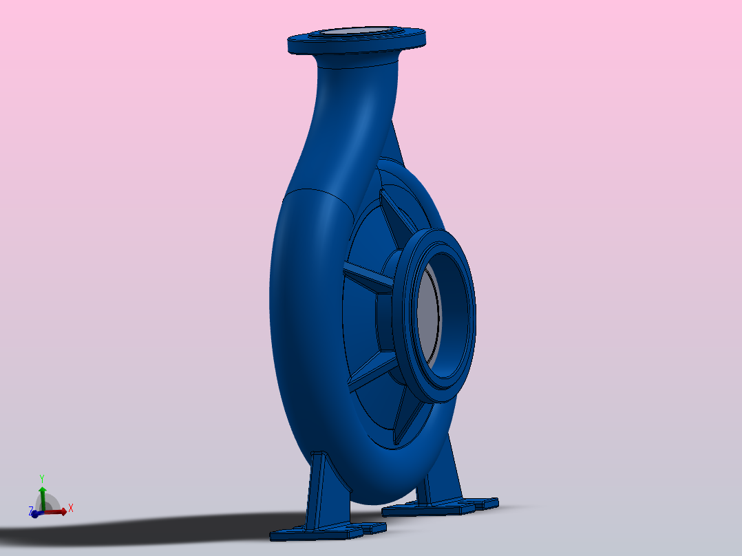 离心泵流量模拟主视图