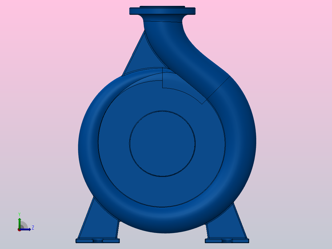 离心泵流量模拟左视图