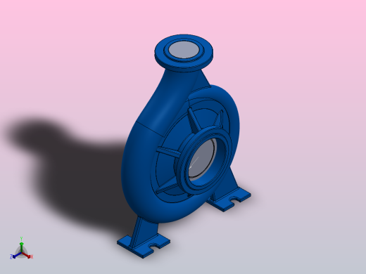 离心泵流量模拟正等轴测缩略图