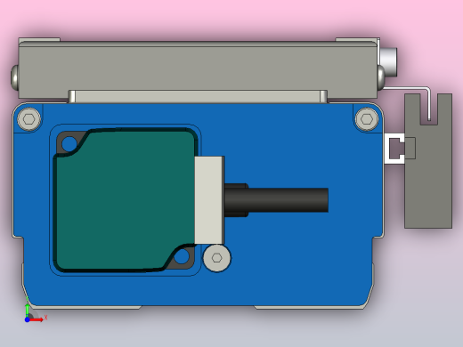 1带750W伺服电机和200mm冲程的线性致动器XNTD10-BC-200前视缩略图