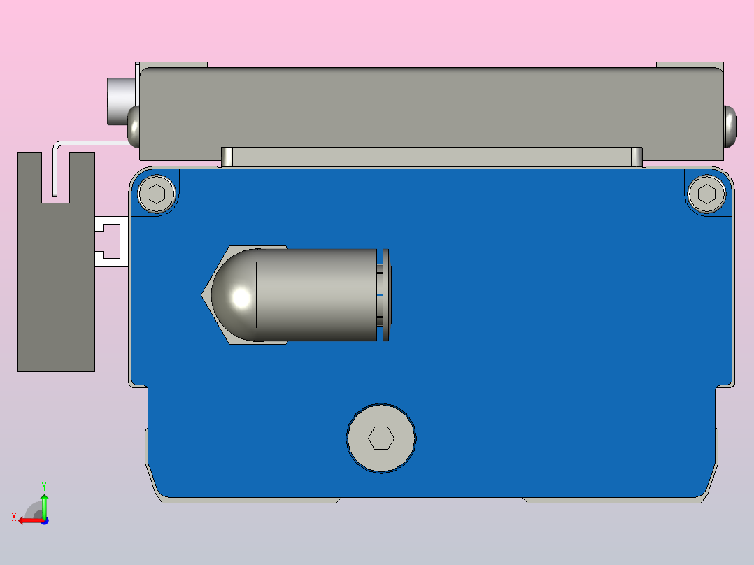 1带750W伺服电机和200mm冲程的线性致动器XNTD10-BC-200后视图