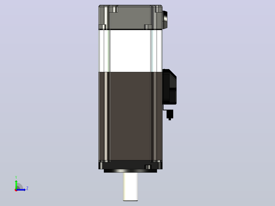 超川伺服电机-CC-M3H040-BN14左视图