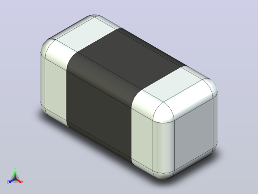 87x 片式电阻器封装 （SMD）RESC0603X28N