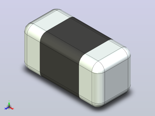 87x 片式电阻器封装 （SMD）RESC0603X28N正等轴测缩略图
