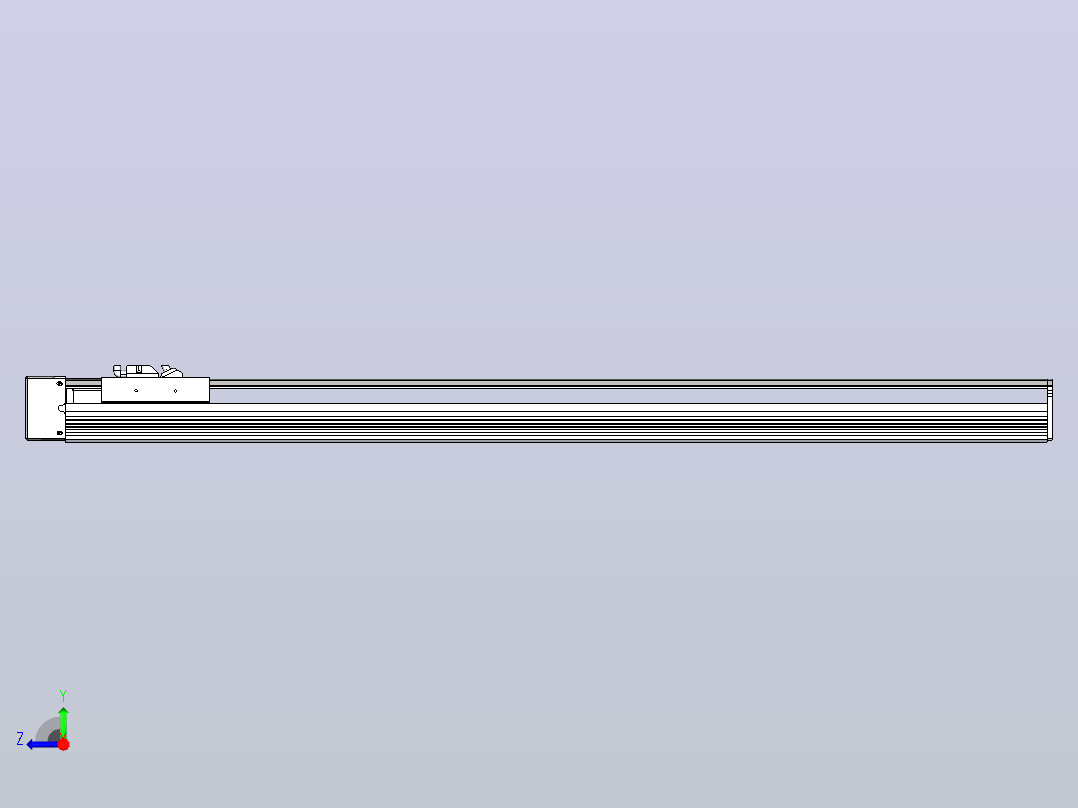 日规模组半封闭丝杆TPA-HNR-105D-1610C-L800-ML-C-P40-N3右视图