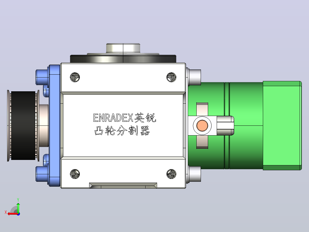 ER-RU70DF英锐凸轮分割器全套3D图档后视图