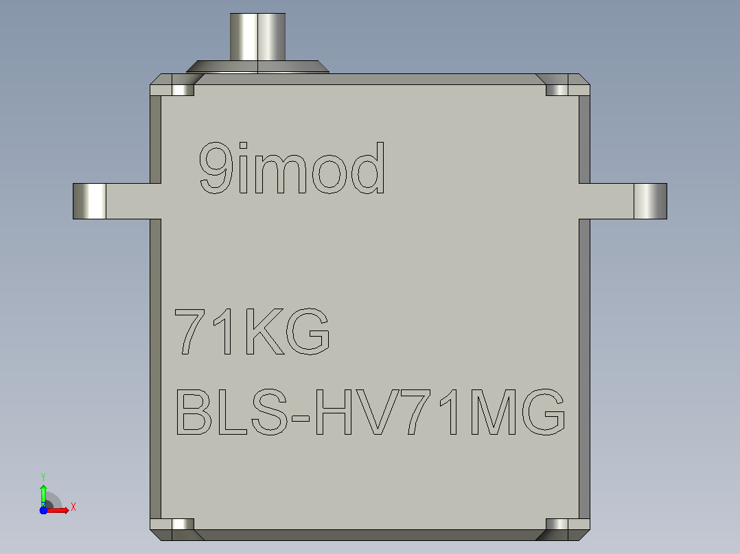 9imod 71KG防水伺服IP67前视图