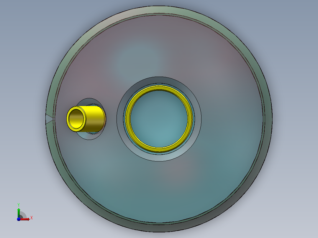 气瓶焊接工艺设计（14MPa）（SW+CAD+说明书）前视图