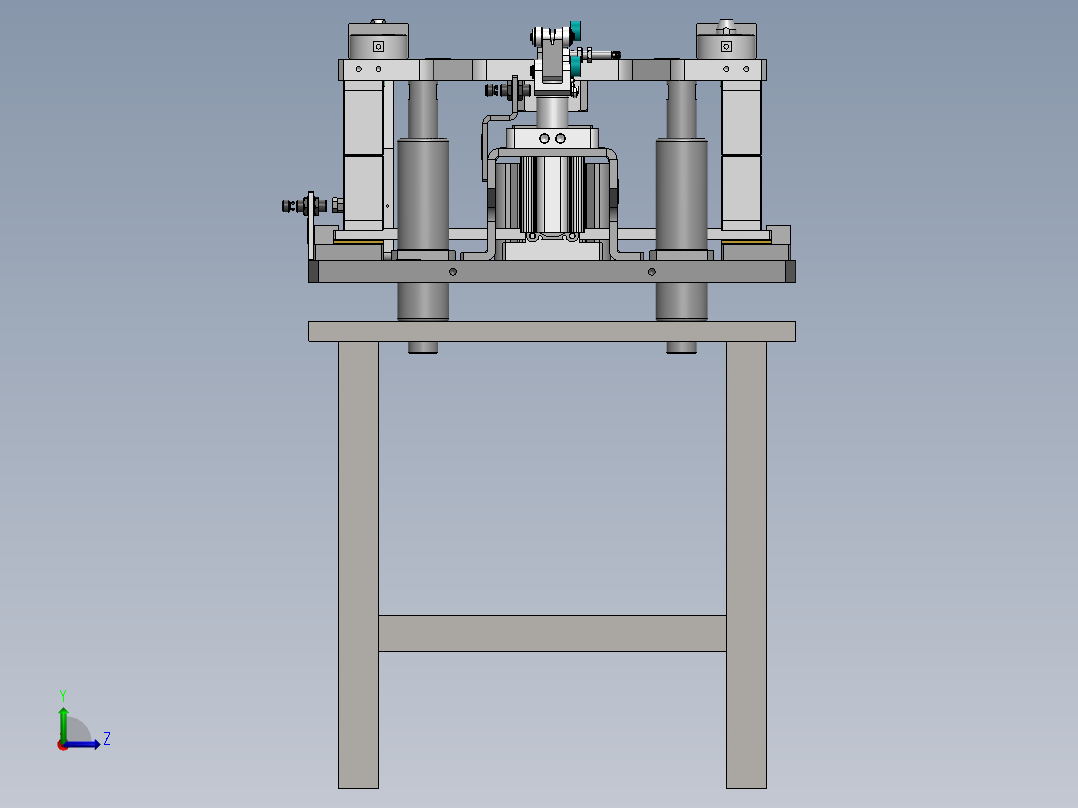 汽车钣金夹具sw18左视图